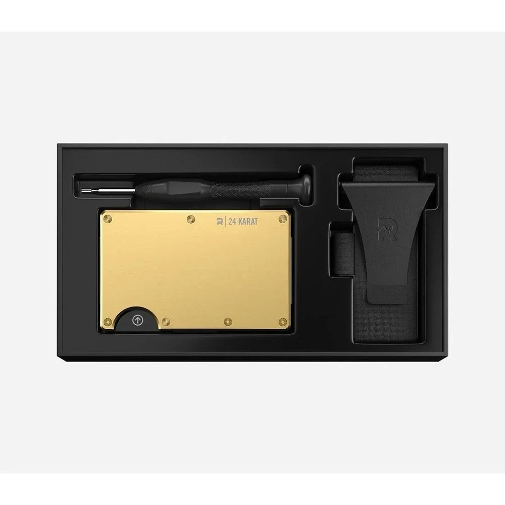 Ridge Wallet Bundle  - 24‎ Karat Gold - NEW!! Cash Strap & Money Clip